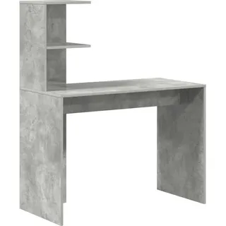 Schreibtisch Beton Grau 102 x 50 x 124 cm Holzwerkstoff - Grau