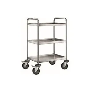 B.PRO Servierwagen SW 6 x 4-3 silber 50,0 x 70,0 x 95,0 cm
