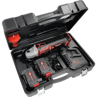 KS Tools eMONSTER Brushless-Akku-Winkelschleifer-Satz 4-tlg inkl. 2 Akkus und Ladegerät (125 mm)