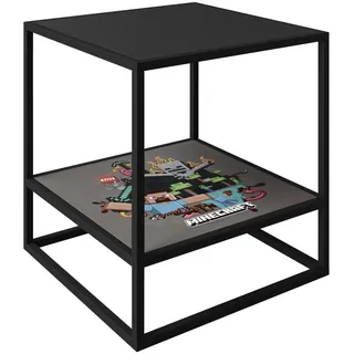 Phoenix Beistelltisch Minecraft ca. 45x45x48 cm Schwarz