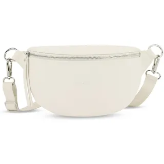 Expatrié Bauchtasche Damen Weiß - Alice Small - Gürteltasche für Festival, Reisen & Alltag aus Veganem Leder - Brusttasche Stylisch - Wasserabweisend
