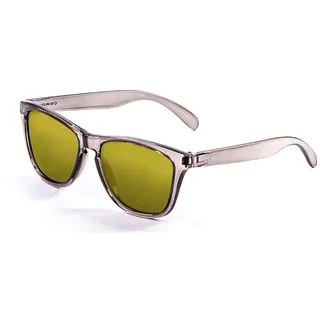 Ocean Sunglasses Sea Polarisierte Sonnenbrille - Transparent Black / Yellow - One Size