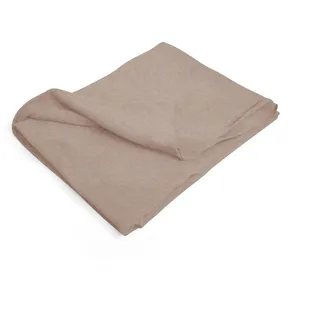 Setex Premium-Kuscheldecke, 85% Baumwolle/15% Polyester, Decke als Zimmer-Deko, Schlafzimmer-Deko und mehr, 200 x 150 cm große Tagesdecke, Beige