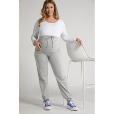 Große Größen Bellieva-Sweatpants, Damen, grau, Größe: 46/48, Baumwolle, Ulla Popken