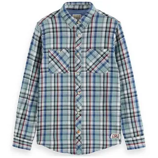 Scotch & Soda 174529 Langarmhemd - Blue Red Check - XL