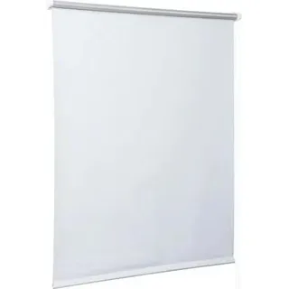 Verdunkelungsrollo - Klemmfix ohne Bohren - Größe 75x150 cm - Thermo isolierend - Seitenzug mit Kette - Für Fenster und Türen - Weiß