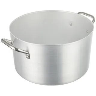 Pentole Agnelli Kasserolle aus Aluminium mit 2 Griffen, Edelstahl 32 cm