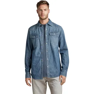 G-STAR RAW Herren 3301 Regular Hemd Evergreen