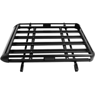 MINRS Aluminium Dachgepäckträger Korb, Dachkorb Auto, Fracht Relingträger Universal Gepäckkorb für Dachbox Auto bis 150kg 140 x 135 cm, Aluminium Dachgepäckträger für Suv-Universalmodelle Geeignet