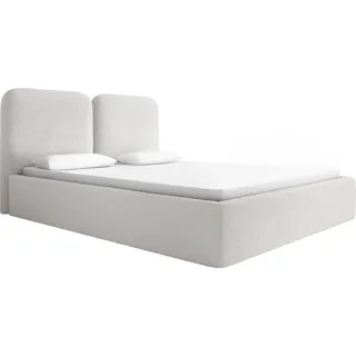 Fedve Polsterbett Doppelbett Fistera Bett Bettkasten Schlafzimmer 140x200 cm Creme (Abriamo 4) - Creme