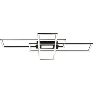 just light. LED-Deckenleuchte Asmin Alu, Eisen, Stahl & Metall Schwarz