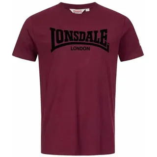 Lonsdale Ll008 One Tone Kurzarm-t-shirt - Oxblood / Black - 3XL