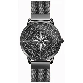 Thomas Sabo Spirit Cosmos Kompass WA0374-202-203-42 MM Herrenarmbanduhr - Schwarz