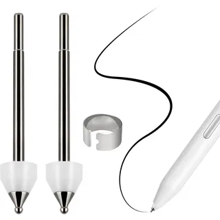 Pack de 2 puntas finas de repuesto de aleación de titanio que no se desgastan, compatibles Con EL Samsung S Pen Creator Edition,puntas de bolígrafo precisas y suaves para Tomar notas