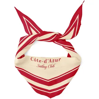 Street One Nickituch in Diamantform mit Wording salsa red A