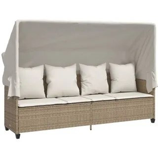 vidaXL Sonnenliege 200 x 59 x 37 cm Beige