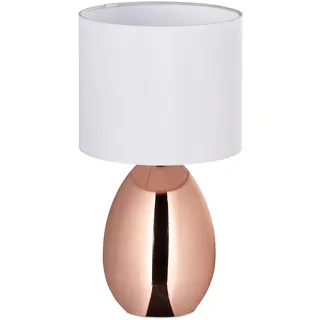 Relaxdays Tischlampe Weiß