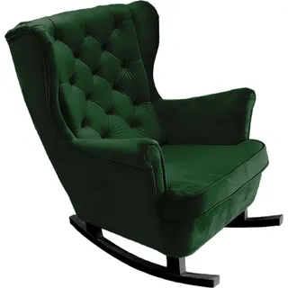 DomoHome Relaxsessel Armlehnensessel Armlehnen Fernsehsessel Loungesessel Polstersessel Couchsessel Armsessel Chair Wohnzimmersessel Ohrensessel | 102x81x95cm | Green_29847 - Grün