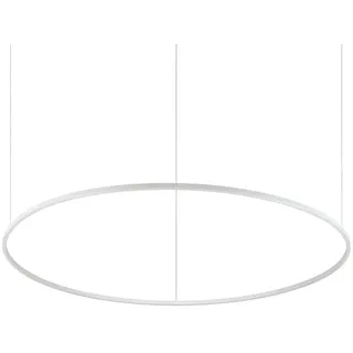 Ideal Lux Led-Hängeleuchte , Weiß , Kunststoff, Metall , rund , F , 27.5 cm , Lampen & Leuchten, Leuchtenserien