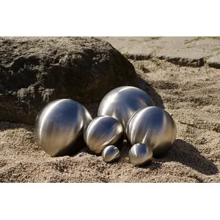 Köhko 8er mattekugel Set Ø 38cm Ø 28cm Ø 18cm und Ø 12cm Edelstahlkugel Gartenkugeln Teichkugeln