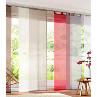 OTTO home Xanten Schiebegardine Schlaufen 57 x 295 cm Grau/Transparent 2 Stk.