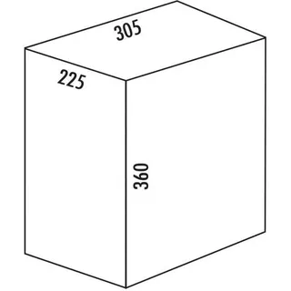 Naber Ersatzeimer, alu grau (20 Liter). Ersatzeimer.  - Mülleimer - Grau