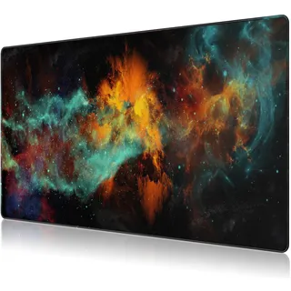 JIALONG Premium XXL Gaming Mauspad 90x40cm - Extra Großes Schreibtischunterlage mit Präzisionsoberfläche, rutschfest & Stitching Kanten - Optimiert für Gamer und Büro