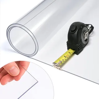 Tulup Schutzunterlage 122 x 320 cm – Transparente – Schutzmatte , Kunststoff , Rechteckig , 122x320x0.2 cm , Heimtextilien, Wohntextilien, Tischwäsche, Tischsets
