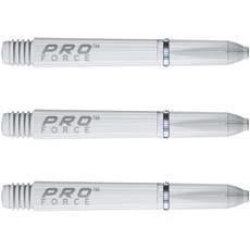 WINMAU Pro-Force White Short Nylon Ring Grip Dart Stems - 1 Set per Pack (3 shafts in total)