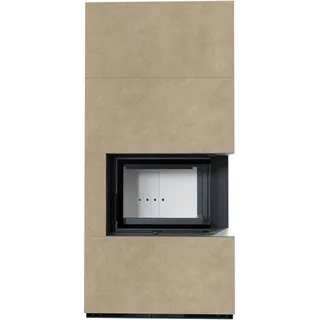 Kaminbausatz KRATKI FLOKI BOX rechts 8 kW Ø 160 Quarzsinter FOKOS RENA