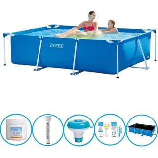 Intex Pool Rectangular Frame 220x150x60 cm - Schwimmbad-Paket - Blau