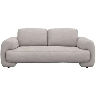 FLEXLUX 2,5-Sitzer »Molino Designsofa, Polstersofa, Einzelsofa, Couch« Kaltschaum & Stahl-Wellen für erstklassigen Sitzkomfort, Füsse Schwarz, beige