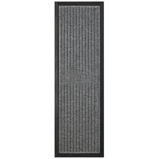 Jute & Co. Dry Passo Fußmatte, Dim. 38 x 114 cm, Farbe, 100% Polyvinylchlorid, hellgrau, one Size