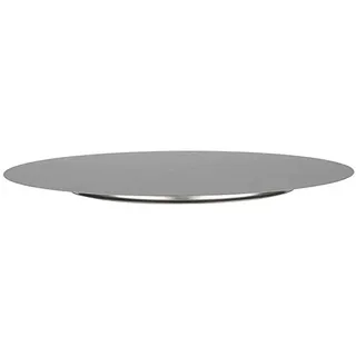 APS Konditorplatte, Kuchenplatte aus Edelstahl, Tortenplatte für Konditoren, schwarze oder weiße Servierplatte für Torten, Durchmesser Ø 31 cm,