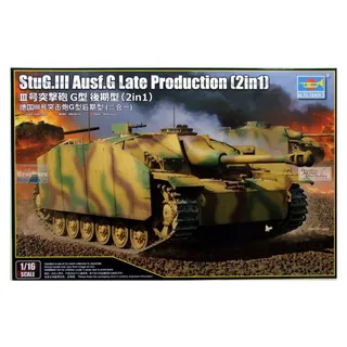 Trumpeter 750947-1/16 Stug III Ausf. G, späte Produktion (2in1) - Maßstab 1:16