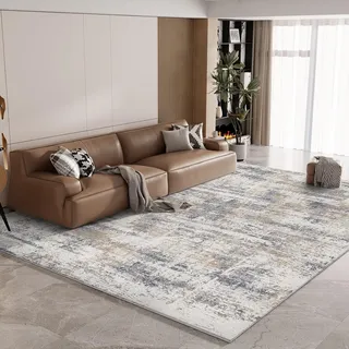 Vamcheer Teppich Wohnzimmer Flauschig Waschbar 200X300- Blau/Grau Schlafzimmer Teppich rutschfest, Teppiche Gegend Moderner, Super Weich Eingedickter Schwamm Komfort Updrade, für Arbeitszimmer, Büro