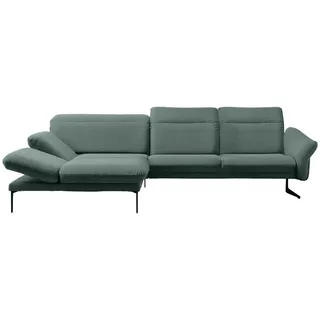 Himolla Ecksofa , Türkis , Metall , Ottomane links, L-Form , 299x203 cm , Blauer Engel, Goldenes M, Made in Germany, Emas , Typenauswahl, Lederauswahl, Stoffauswahl, Sitzqualitäten, seitenverkehrt erhältlich, Hocker erhältlich, Rücken echt, individuell planbar , Wohnzimmer, Sofas & Couches, Wohnlandschaften, Ecksofas