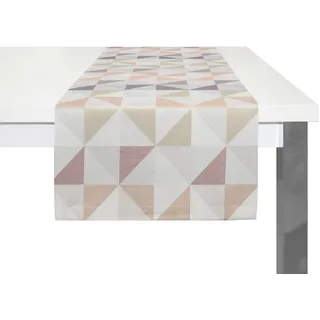 Tischläufer WIRTH "BERLARE" Gr. 1, bunt (rosé, lila), B:40cm L:150cm, Baumwolle, Polyester, Tischdecken, Tischläufer