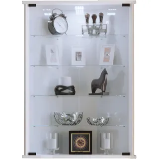 VCM Hängevitrine Vecko 67 x 23 x 0 cm Weiß