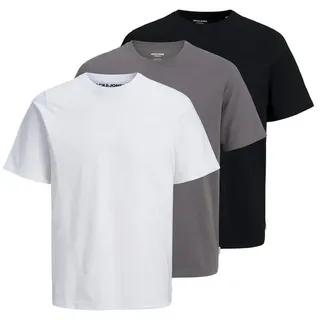 JACK & JONES Kurzarmshirt »JJEORGANIC BASIC TEE SS O-NE 3PK MP NOOS«, weiß