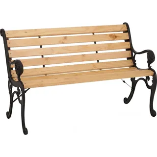 MCW Gartenbank O25 2-Sitzer Gusseisen Holz Kiefer 132cm Natur