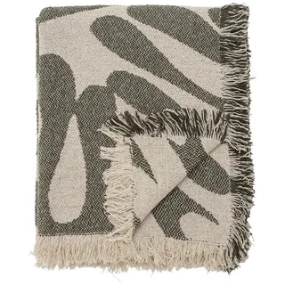 Bloomingville Alk Plaid 130 x 160 cm Grün/Beige