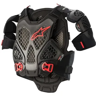 Alpinestars Brustprotektor A-6 XS-S Schwarz/Anthrazit/Rot