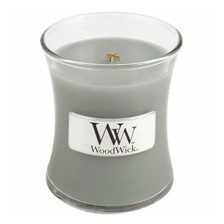 Woodwick Fireside Duftkerze 85 g grau