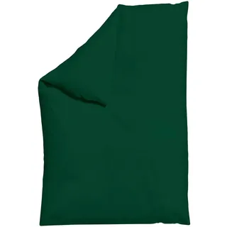 Schlafgut Bettdeckenbezug , Dunkelgrün , Textil , Uni , 135-140x200 cm , Textiles Vertrauen - Oeko-Tex®, AZO-frei, Bsci, Oeko-Tex® Standard 100, Oeko-Tex® Made IN Green , pflegeleicht, atmungsaktiv, bügelleicht, schadstoffgeprüft, weiche und anschmiegsame Oberfläche, bio , Heimtextilien, Bettwäsche & Leintücher, Bettwäsche, Jersey-Bettwäsche