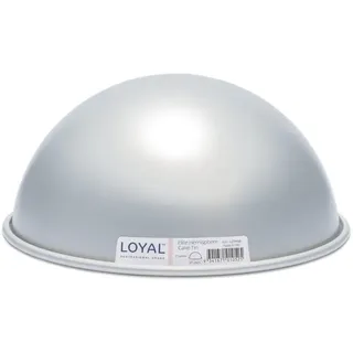 LOYAL Elite Backform Hemisphäre Form Ø25 cm, Kuchenform Ball Motivbackform aus Schwerem, Rostfreiem Aluminium Tortenform Halbkugelbackform Kuchenbackform - Ø25 cm