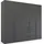 Drehtürenschrank Purisma 251 x 223 x 60 cm Grau