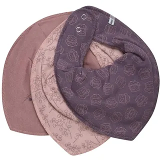 PIPPI Unisex Baby Bandana Bib Girl-AOP (3-Pack) dreieck Lätzchen, Burlwood, One Size