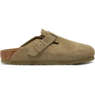Birkenstock Boston Leve Narrow Fit Holzschuhe - Faded Khaki - EU 40