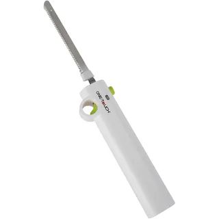 ONE TOUCH Kabelloses Elektromesser KC 157 – Akku-Küchenmesser mit 2 Edelstahlklingen (25cm), 3h Laufzeit – Leicht & handlich (568g) – Inkl. USB-C Ladekabel – Ideal für Brot, Fleisch & Gefriergut